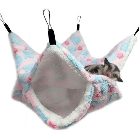 Hamac de cage pour petits animaux (hamster, furet, cochon d'Inde, perroquet, écureuil, phalanger volant) – (1/5)
