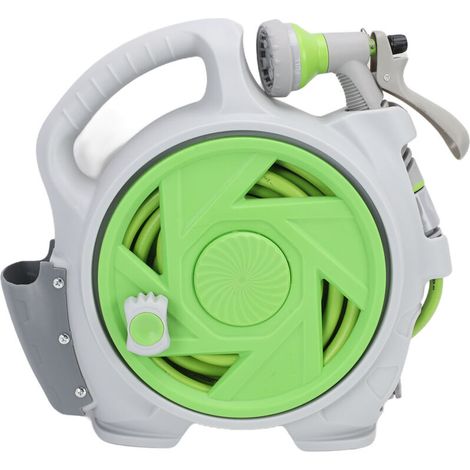 Portable Hose Reel with Spray Nozzle, 45.9 ft for Balcony Garden Watering (1/5)