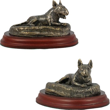 Bull Terrier, Bull Terrier III - estatuilla de perro, figura de oficina, trofeo para una exposición canina de Art-Dog (1/5)