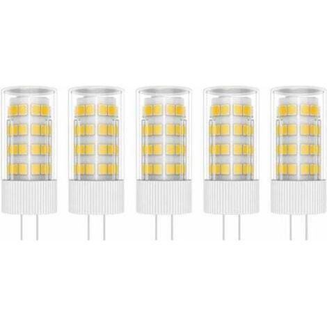 Ampoules LED G4 5 W, 51 LED SMD 2835, blanc chaud 3000 K, équivalent à des lampes halogènes 50 W, AC/DC 220 V. (1/4)