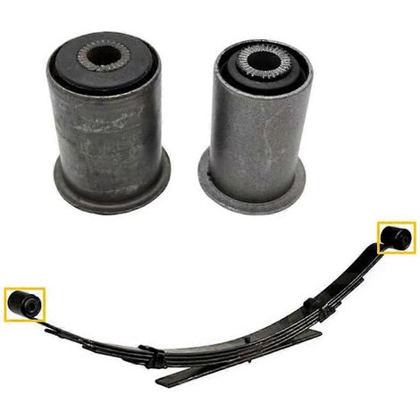 Manguitos de goma para placas de acero de la parte inferior de la carrocería, bujes de resorte traseros, bujes de placa para Hummer H3 10377015, 15278386, 25965051 (1/5)