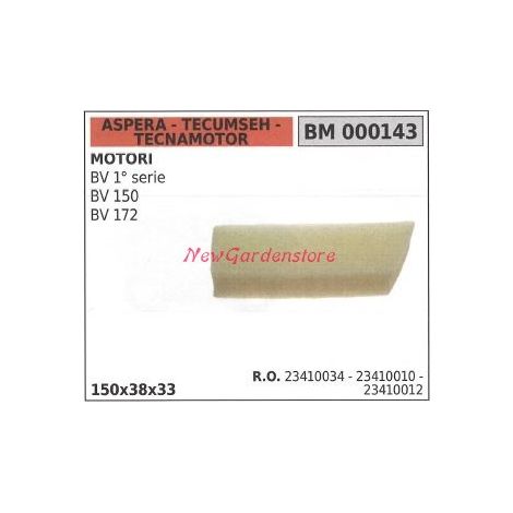 Filtro aria ASPERA motore rasaerba tosaerba tagliaerba BV 1° SERIE 000143