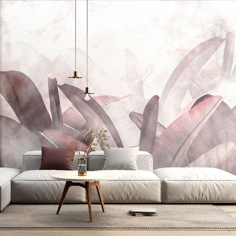 Papier peint panoramique - Feuilles tropicales - 130 cm x 87 cm (1/4)