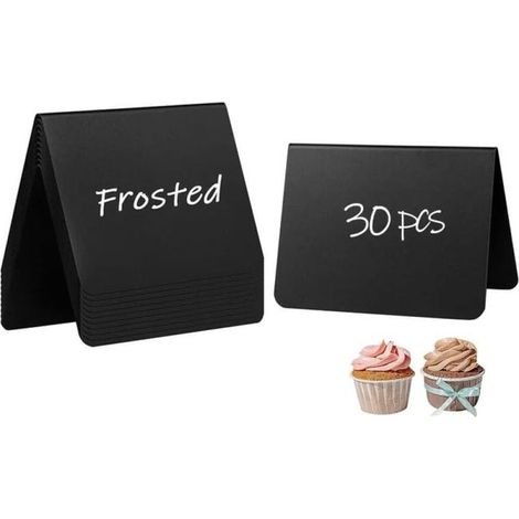 30 mini pizarras (10 x 7,5 cm) ideales para bodas, fiestas, mesas y etiquetas de precio estas pizarras compactas son fáciles de escribir (1/5)