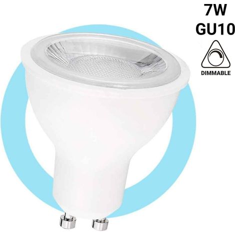 LED-Lampe GU10 - 7W - Dimmbar - Ø50mm - Optik 45º