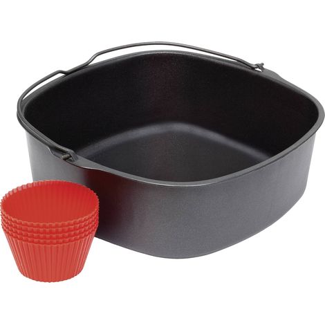 [GEBRAUCHT] B-Ware Philips Back Kit Für Airfryer Backform Muffinförmchen Backblech Kuchenform Rot