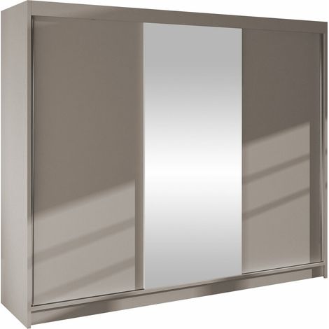 Armario Closico Durion I, Cachemira, 215x200x58cm, Puertas de armario: Correderas, Número de estantes: 9