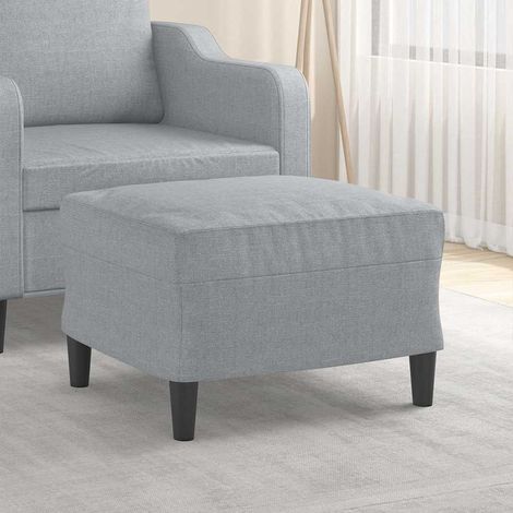 vidaXL Repose-pied Gris clair 60x50x41 cm Tissu (1/5)