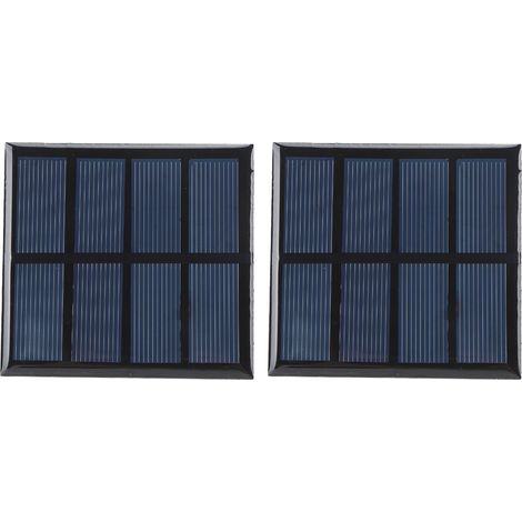 Ortviai Panneau Solaire 0,9 W 2 V – 2 pièces en silicium polycristallin haute efficacité pour lampes d'urgence et publicitaires (1/5)