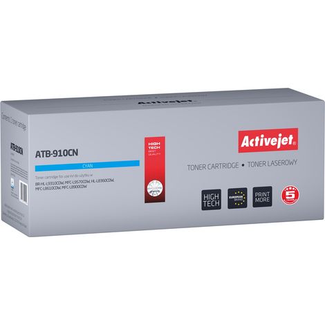 Toner Activejet pour Brother TN910C (nouveau ATB-910CN)