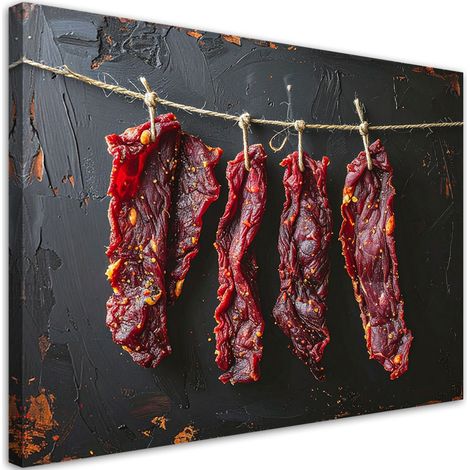 Cuadro sobre Lienzo, Carne de vacuno seca, 90x60 (1/5)