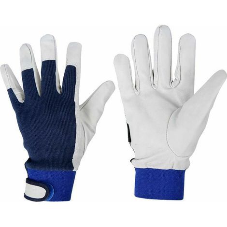 Gants de soudure en cuir de chèvre pour le jardinage, le soudage et le travail du bois - Résistants à la chaleur - Excellente idée cadeau 24 cm (CS-ST59). (1/5)