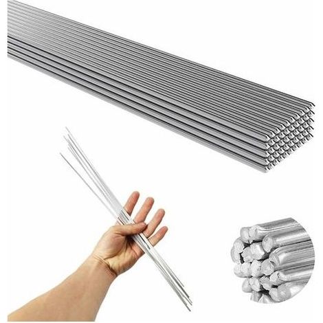 Baguette de Soudure. 50 pièces électrodes de soudage soudure en aluminium à basse température de 2.0 mm - Tiges de soudure faciles à fondre - Résistance à la corrosion (33 cm) (1/4)