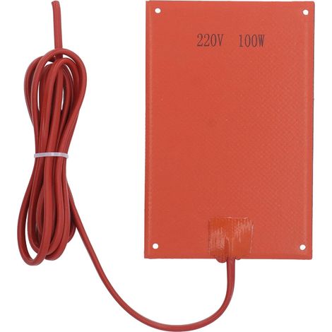 220V 100W Silicone Coussin Chauffant Carter Coussin Chauffant Remplacement Moteur Plaque Chauffante Caoutchouc de Silicone pour Temps Froid (1/5)