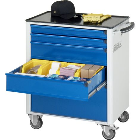 Chariot à outils Rau avec 5 tiroirs métal LxPxH 700x500x860mm (1/5)