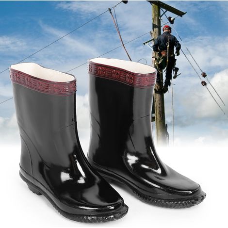 Bottes de sécurité isolantes haute tension 20 kV, chaussures de travail imperméables et antidérapantes (39) (1/5)