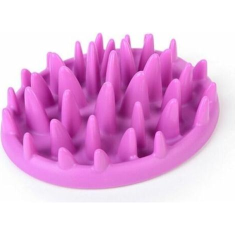 CHOYCLIT Gamelle Anti glouton pour Chien et Chat Évite de Manger Trop Vite (Violet)