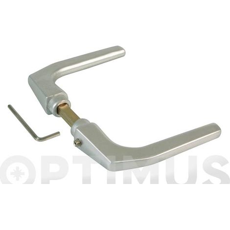 MANIGLIA ALLUMINIO ARGENTO 2114 SET