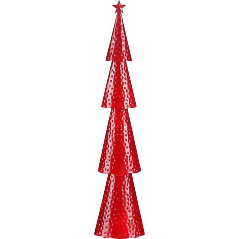 Mica Decorations Sapin de Noël décoratif Rouge H68xl8xL14.5cm (1/3)