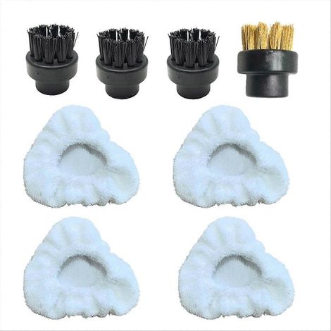 Brosses et petites casquettes triangulaires pour le nettoyage à la vapeur des sols durs, carrelages et joints (1/5)