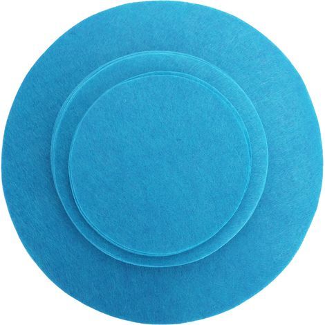 Rutschfester Schüsselschutz aus Filz, stapelbarer Tellertrenner, Stoßdämpferpads für die Spülmaschine, Seegrün, 48 Stück (1/5)