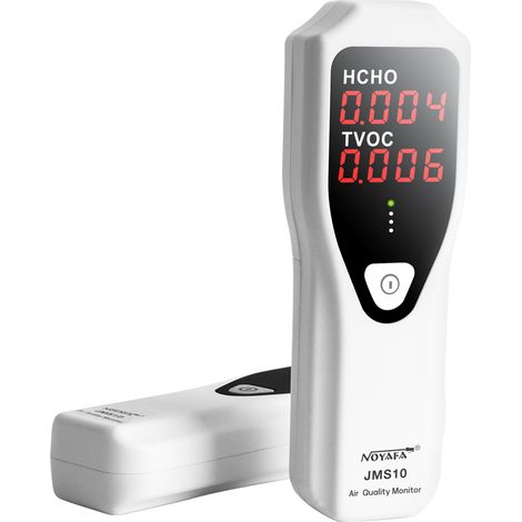 NOYAFA Détecteur de formaldéhyde portable Moniteur de qualité de l'air intérieur HCHO et TVOC avec alarme sonore Indicateur LED pour système CVC domestique (1/5)