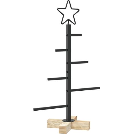 Metall Weihnachtsbaum KUOPIO 60 cm Stahl Schwarz vidaXL (1/5)
