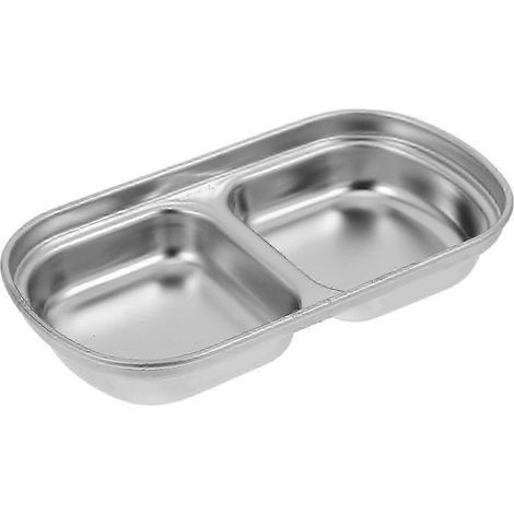 Bols à trempette en acier inoxydable compatibles avec le plat à sauce compartimenté Kitchen Silver (1/5)