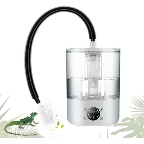 Humidificateur Pour Reptiles, Brumisateur Terrarium 4L Atomiseur Ultra-Silencieux Et Protection Contre La Marche à Sec,BoîTe De Culture Pour Reptiles, Amphibiens Et Plantes Humides (1/5)