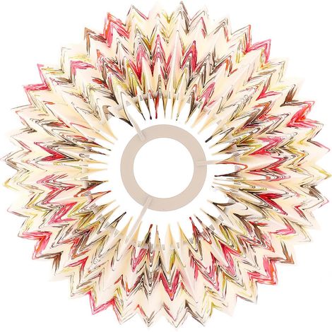 Floral Pattern Pleated Fabric Lampshade for E27 Table Lamp, Lightweight and Decorative Cover, Designed for a Soft Ambiance (1/5)