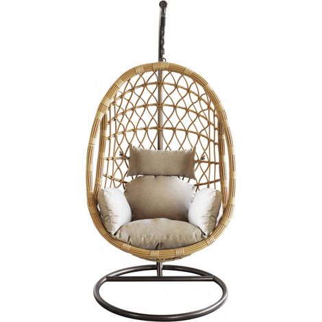 Dondolo Capraia 195x93x122 cm in Acciaio Marrone (1/3)