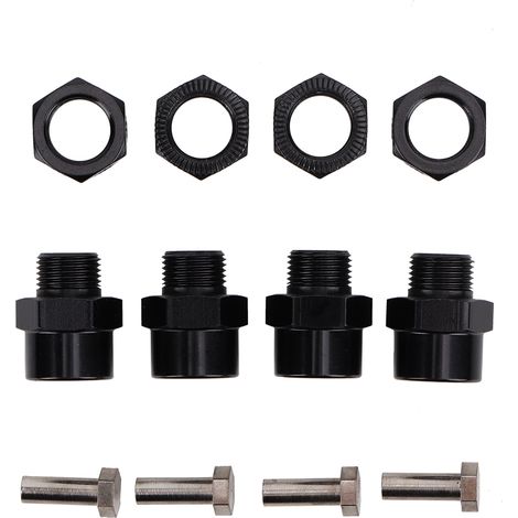 Adaptateur Hexagonal Pour Roue De Voiture Télécommandée - 12 mm À 17 mm - Extension De 30 mm - Noir - 1 Pièce (1/5)