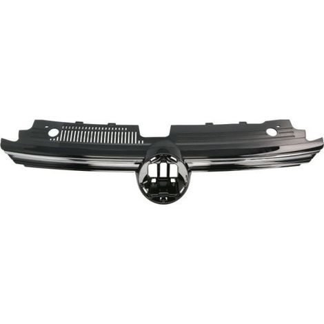 Grille de calandre avant noire brillante et chromée pour LED Volkswagen Golf 8 depuis 2020