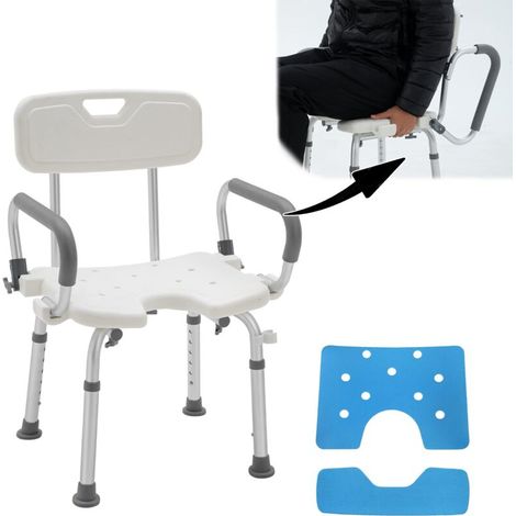 Tabouret von Douche Siège von Bain 37-50cm Höhe Réglable Chaise von Douche für Personnes Âgées Tabouret von Bain Antidérapant