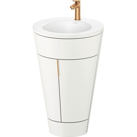 Duravit Starck 1 c-bonded Ensemble au sol, rond, 560x864x605mm,