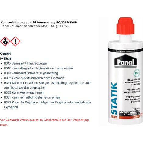 Ponal  2K-Expansionskleber  Statik 165  g -  PNA10 (1/4)