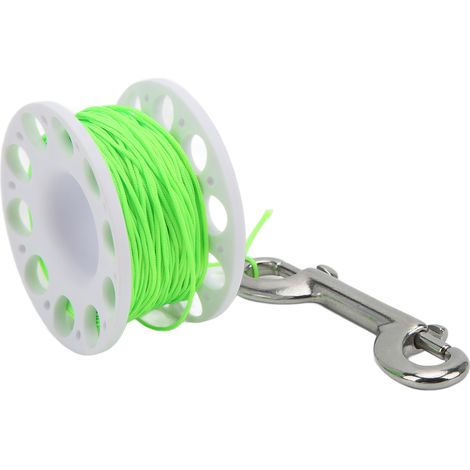 Bobine de plongée portable en plastique résistant, design ergonomique pour équipement de plongée blanc. (1/5)