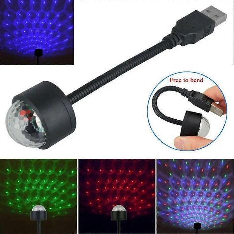 Mini projecteur laser LED étoilé pour toit de voiture, éclairage d'ambiance, lampe galaxie nocturne USB, éclairage intérieur étoilé