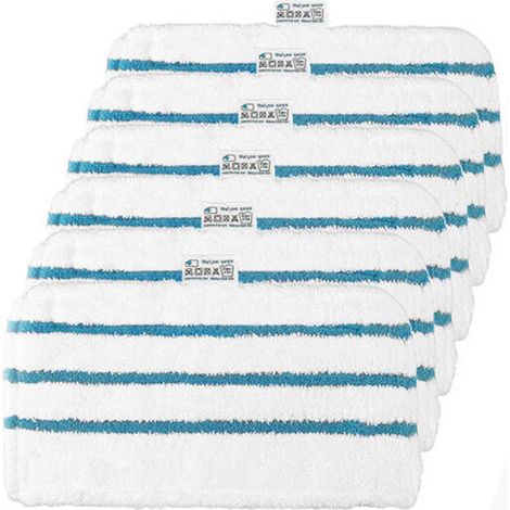 6 almohadillas de repuesto reutilizables de microfibra para mopas de vapor Black+Decker FSM1600 FSMH1621 FSM1630 FSM1616 FSMH13E5 FSM1321 FSM1605 Alternative FSMP20 (1/5)