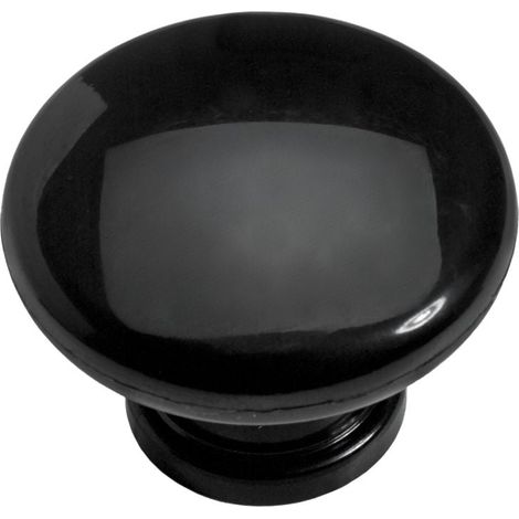 Hettich Möbelknopf Kunststoff schwarz Ø 40,0 mm - 1 Stück Möbelgriff