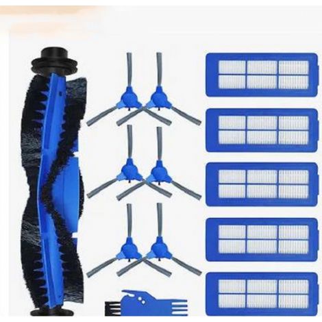 Zubehör für Eufy RoboVac 11S Max RoboVac 15C Max RoboVac 30C Max Staubsauger Ersatzteile 13 Stück,1 Rollbürste 5 Hepa-Filter 6 Seitenbürsten1 Reinigungsbürste (1/5)