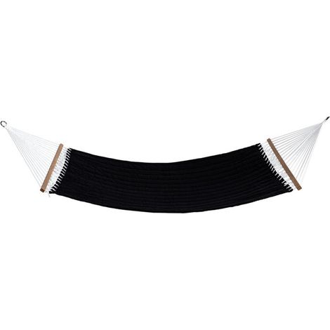 Hamac en Tissu "Marbella" 200cm Noir (1/5)