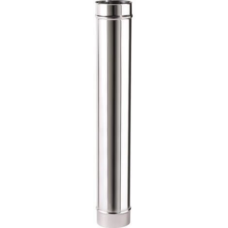 Tuyau de raccordement gaz inox 304 – Longueur 1m – Ø125mm – Résistant à la corrosion – Installation facile pour chauffage – Isotip Joncoux (1/2)