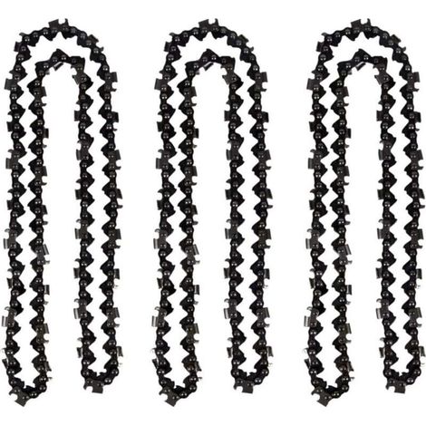 Chaîne de tronçonneuse 50 cm – 3 pièces, pas 0.325", 1,5 mm, 76 maillons (1/4)