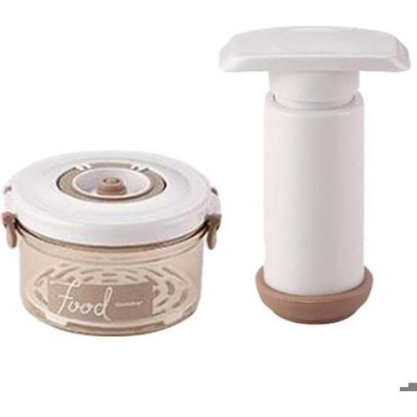 Récipient Sous Vide - Pompe Manuelle Incluse - Résistant Micro-ondes Congélateur Réfrigérateur - Pour Stockage Aliments Cuisine Garde-Manger - Lot de 4 (1/5)