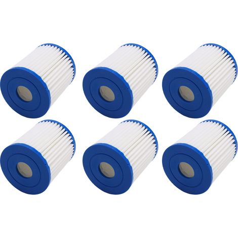 Poolpumpenfilterkartuschen, Polyester-Ersatzfilterelemente, 6er-Pack (1/5)
