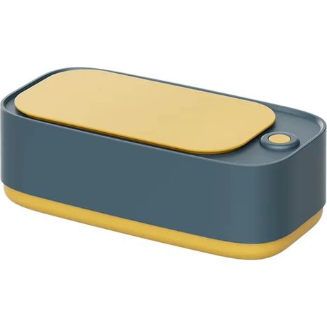 (Vert) Machine de nettoyage à ultrasons pour lunettes, machine de nettoyage à haute fréquence pour bijoux, bagues, lunettes et montres (1/4)