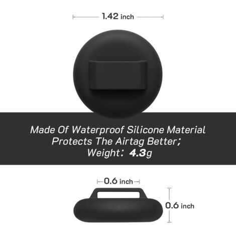 Lot de deux colliers pour chat Apple AirTag avec clochette, design réfléchissant, support AirTag, taille ajustable de 17,8 à 30,5 cm, boucle de sécurité - Gris (1/3)