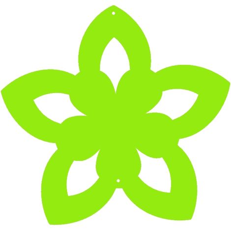 K2 FLOWER Anhänger, durchbrochene Frühlingsdekoration, grünes Ornament