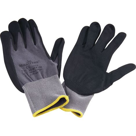 ATG Handschuhe MaxiFlex® Ultimate™ 34-874 Gr.8 grau/schwarz Nyl.m.Nitrilmikroschaum